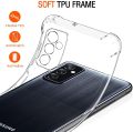 For Samsung Galaxy M52 5G Back Cover Shockproof Transparent Soft TPU Silicone Protector Phone Case with Shock Absorption Bumper Corners. 