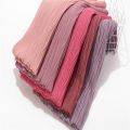 New Leaf Pleated Women Wrinkle bubble chiffon Hijab scarf shawls crinkle muslim Turban wraps pleat shawls long wrap scarves. 