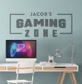 Personalised Gaming Decal Gaming Sticker, Custom Gaming Zone Stickers, Gamer Wall Decal, ps4, xbox, pc, Custom Name, Gamer Video Game Gifts ( 15 by 36 Inches ). 