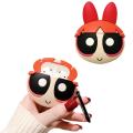 Kawaii Powerpuff Girls Cover for Apple Airpods3 2 1 Pro Case with Keychain Wireless Headphone Case Bluetooth Earphones Pendent. 