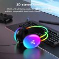 Onikuma X25 Wired Gaming Headset With Mic Noise Cancelling Gaming Headphones RGB Light For Laptop PC. 