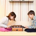 Mini Tabletop Foosball Soccer Game | Portable Wooden Table Football for Kids & Adults. 