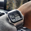 Casio - AE-1200WHD-1AVDF - Digital Wrist Watch for Men - Stainless Steel - Youth Series. 