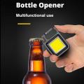 Portable Multifunctional Super Bright COB Rechargeable Keychain Light With Free Type-c charging cable. 