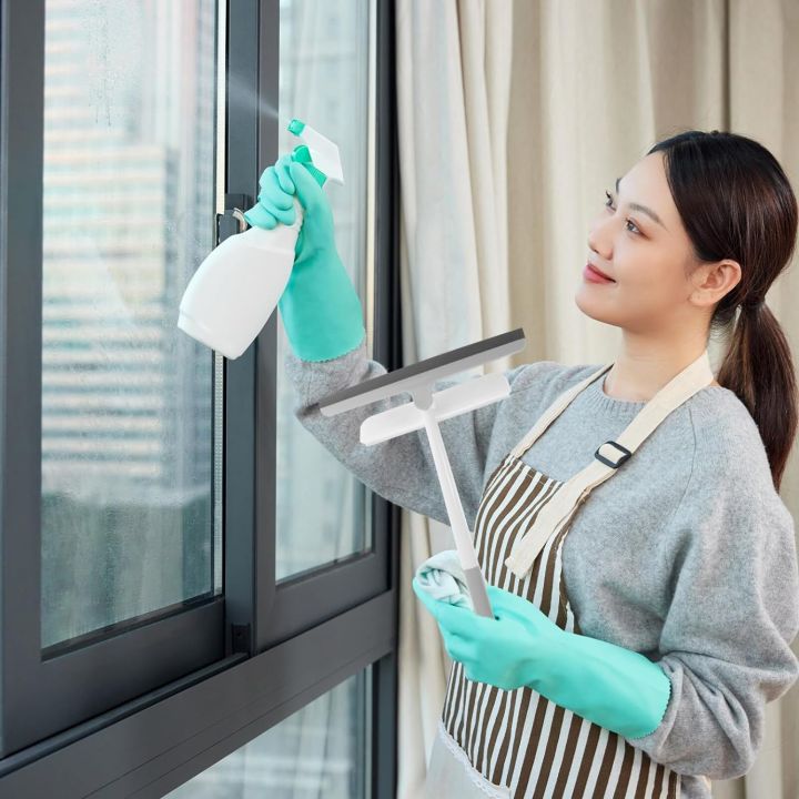 Double Sided Glass Door Household Squeegees Glass Paint Scraper Cleaner Shower Squeegee for Tile Shower Scraper Household Window Squeegee Household Window Scrubber