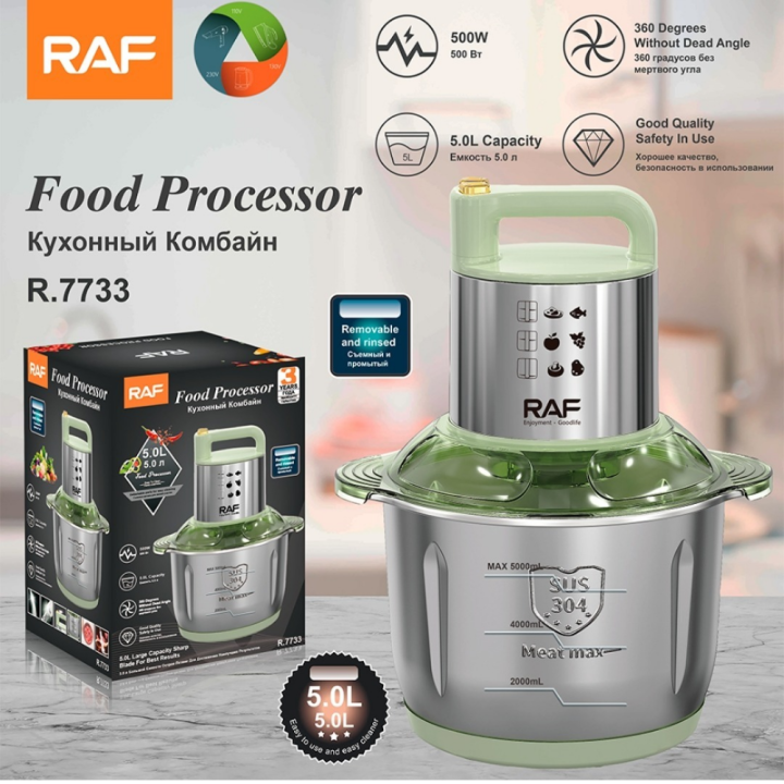 Food Processor - Raf Food Processor - Stainless Steel 2 Speeds Big ...
