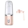 USB Rechargeable Juicer Blender - Mini Portable Personal Size Blender with 6 Blades - Electric Mixer for On-the-Go Smoothies - 400ml Food Grade Fruit Juicer Machine. 