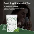 SOL Spearmint Tea For PCOS, Acne & Pimples, Unwanted Facial Hair, Hormonal Imbalance, 100 Grams, Caffeine Free Herbal Tea, 100% Natural & Pure (Loose Leaves, 100 Grams). 
