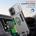 Vantime for Infinix HOT 50i / Smart 9 HD Tough Armor Case with Stand & Slide Camera Cover Shockproof Hard Back Casing. 