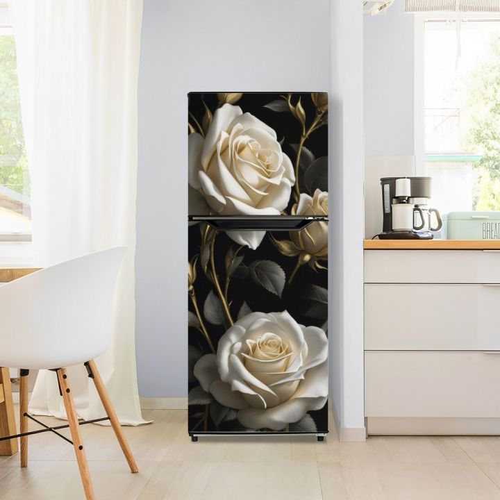 Luxury%20Black%20Fridge%20Stickers%203d,%20Waterproof,%20Self-adhesive%20by%20Smart%20Art%20-%20Image%202