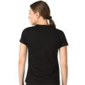 Black Womens Plain T-shirt. 