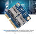 New Mini PCI-e to Dual Micro Secure Digital TF Adapter Card Converter Extender Card. 