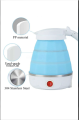 Sutai new design small mini Travel Collapsible, Portable,  foldable timer silicon electric kettle,- 600ML. 