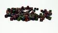ABC  Beads - Bright Colored Alphabet Craft Letter Beads. ALPHABET BEADS – The pack of ABC beads comes with a mix of different colors.Included are 160 to 164 beads per pack.. 