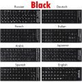 Non Degumming Italian Alphabet Layout Russian Multi-Language Deutsch Laptop PC Keyboard Decal Alphabet Button Layout Letter Protective Film Keyboard Stickers. 