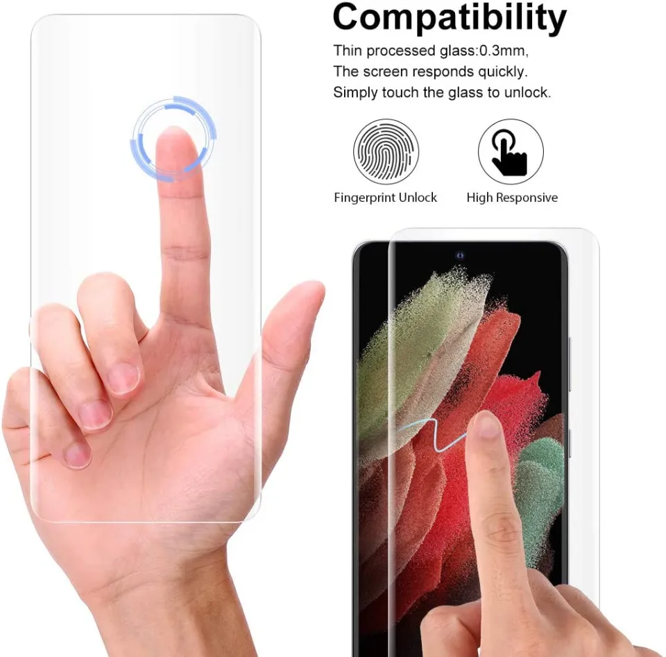 Samsung Galaxy S21 Ultra Screen Protector, Full HD Curved Edge