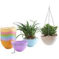 Pack Of 4 Wall Hanging Pot With Chain - Multicolor. 