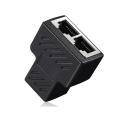 2Pcs 1 to 2 LAN Ethernet Network Cable RJ45 Female Splitter Connector Adapter. 