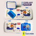 ORO Geometry La Bello Pencil Box With Mirror And Comb High Quality Box With Money back Guarantee. 