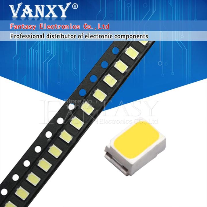 100pcs 3020 SMD LED White Ultra Bright Chip 6500K 6-7LM 20mA 3V Surface Mount SMT LED Light Emitting Diode Lamp for Bulbs