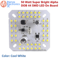 50 Watt Super Bright Alpha DOB MCPCB Driver on Board LED Lights Raw Material Electronic Kit for Bulb | 44 SMD LED On Board | Cool White. 