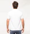 White Cotton Casual Polo Tshirt For Men. 