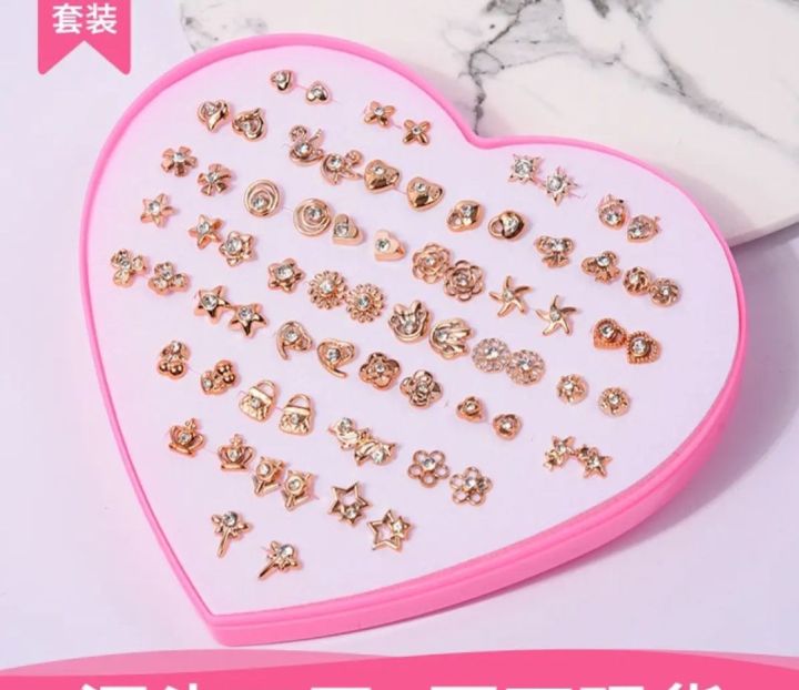 36Full%20box%20%20Earings%20with%20Box%20and%206/12/24%20Pair%20without%20Box%20(bagar%20boxx%20ky)Random%20Earrings,%20Cartoon%20heart%20shape%20packing%20Hypoallergenic%20Plastic%20and%20metal%20Stud%20Earrings%20Set%20for%20Women%20Girls%20-%20Image%202