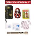 Car Jumper Cables With Emergency Breakdown Kit Retractable Torch And Camouflage Case. 