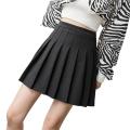 Women Pleated Skirt Above Knee Colorfast Lady Skirt. 