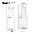 Juice Bottle with Airtight Lid 50 Oz Airtight Juice Carafe with Lids Convenient Drink Pitcher for Fridge Storage Easy Pouring Ideal Milk Container for Bar Freezer Beverage Bottles for Circular Square. 