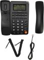 30 Days Warranty Loud Speaker Telephone Set Landline Caller ID Display Desktop Home Hotel Wired Office Landline Telephone Phone LCD Display Screen Redial Flash and Pre Dialing Function Wall Mountable Black Or White. 