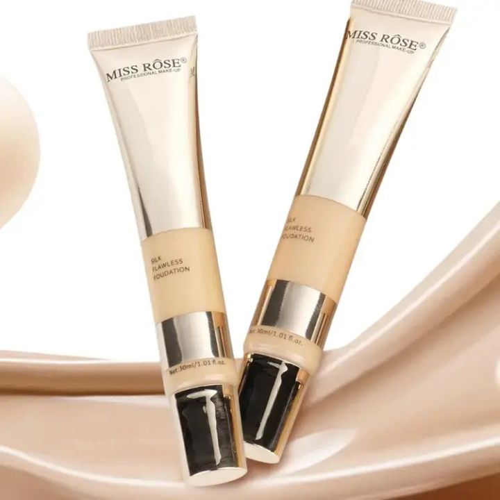 Silk Flawless Foundation Base / High Coverage / 30ML silk foundation BB cream light weight | • Perfect for creating a natural and radiant makeup look.30ml