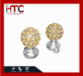 Curtain Rod Ends Golden or Silver. 