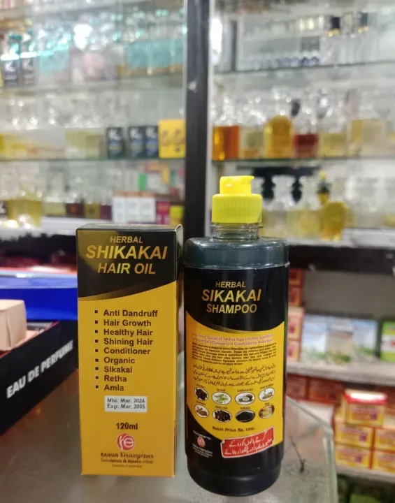 Herbal Shikakai Hair Oil & Shampoo – Natural Hair Care Solution, Hair ...