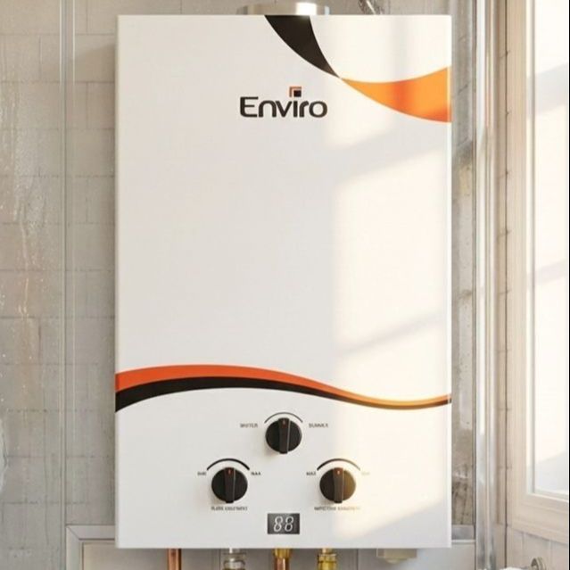 Enviro 10L Instant Gas Geyser | LPG Convertible to Natural Gas | Copper Exchanger & Dual Ignition | EGWH-1000