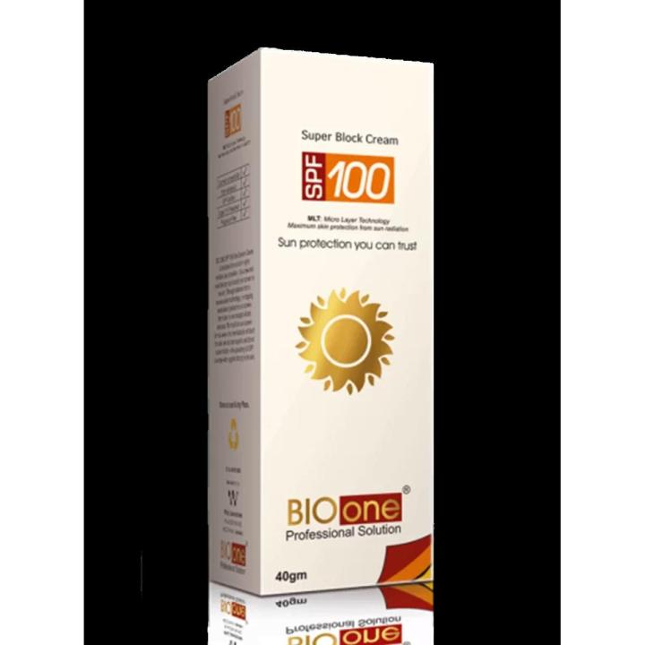BIOONE SPF 100 SUPER SUN SCREEN CREAM | 40g