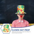 Clown Hatcostume Cosplay Party Decoration Hats Caps Circuspolka Dotrainbow Performance Cap Propsscary Big Funny Headwear Prop. 