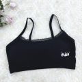 bellylady Girl  Bra  Underwear Cotton Lace Border Cute Printed One-piece Bra Pad Sling Vest. 
