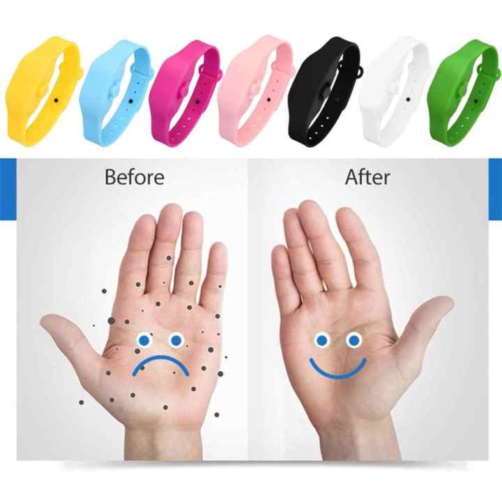 Wristband Hand Dispenser Dispensing Silicone Wearable Dispenser Pumps Disinfectant Wristbands Hand Wrist Band