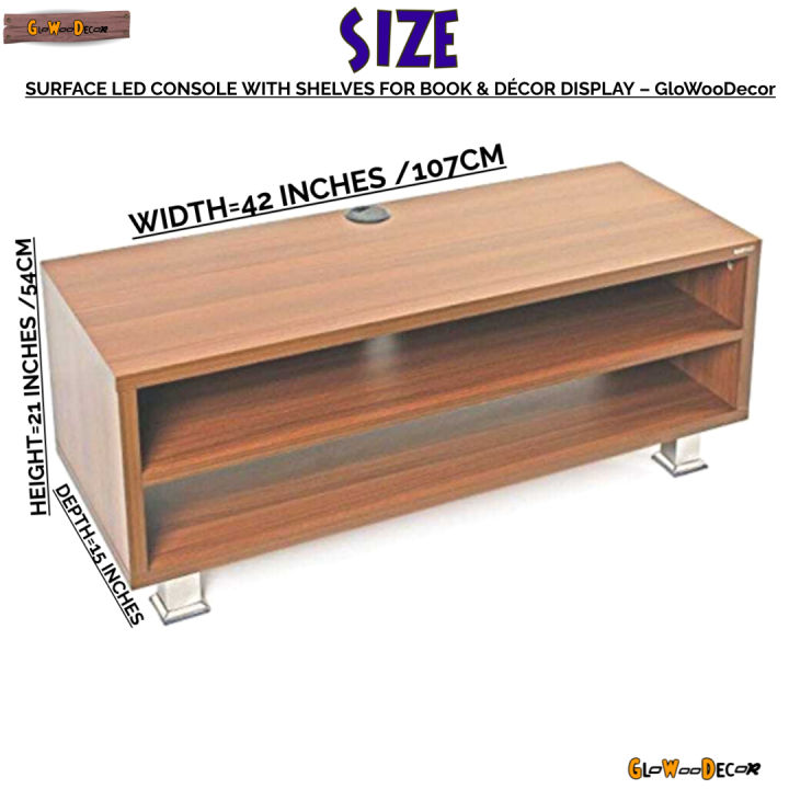 surface led consol,LED Console , Blue leo Entertainment center, tv ...