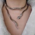 Vintage Snake Necklace Fashion Personalized Adjustable Bendy Bracelet Metal Snake Choker for Gift Unisex Accessory Costume Party Jewelry. 
