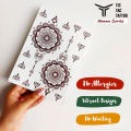 Red Henna Waterproof Tattoo Stickers Instant  Mehndi Design for Wedding Bridal Makeup. 