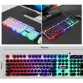 Wired Gaming Keyboard RGB Backlit Multimedia. 