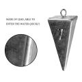 THKFISH 1pc lead fishing Sinker Pyramid shape Fishing Weight for Saltwater Freshwater For Pompano, Sand-perch, Croaker, Drum, Bass ,etc 1oz-4oz fishing accessories fishing gear fishing tackle more durable. 