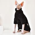 Cat Sweater Chenille Velvet Turtleneck Kitten Outfits Winter Clothes Thickened Sphinx Hairless Cat Clothing Sphynx Cat Costume. 