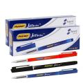 One Pack of PIANO Jelflo Ball Point Pens (10 Pcs) Mix Color. 
