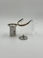 Glass Teapot with Heat Resistant Stainless Steel Infuser, Borosilicate Glass Teapot, Glass Tea Kettle | Classic Heat Resistant Glass Tea Pot with Removable Stainless Steel Lid and Strainer | Borosilicate Glass Tea Cup with Metal Handle 1000ml. 