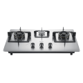 Haier HCC- 832DGS (3 Brass burners + Stainless Steel + Electric Ignition + Flame Failure Protection Device )  - Brand Warranty - Free Professional Installation By Haier. 