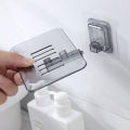 Wall Sticking Acrylic Soap Dish Plate Tray Holder. 