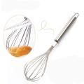 Whisker Mixer Beater Egg Sauce Balloon Design Stainless Steel Kitchen Utensil For Blending, Whisking, Beating And Mixing 10 inches. 